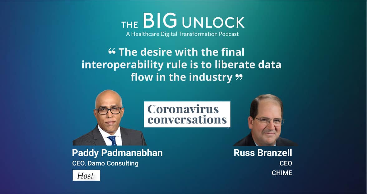 The desire with the final interoperability rule is to liberate data flow in the industry