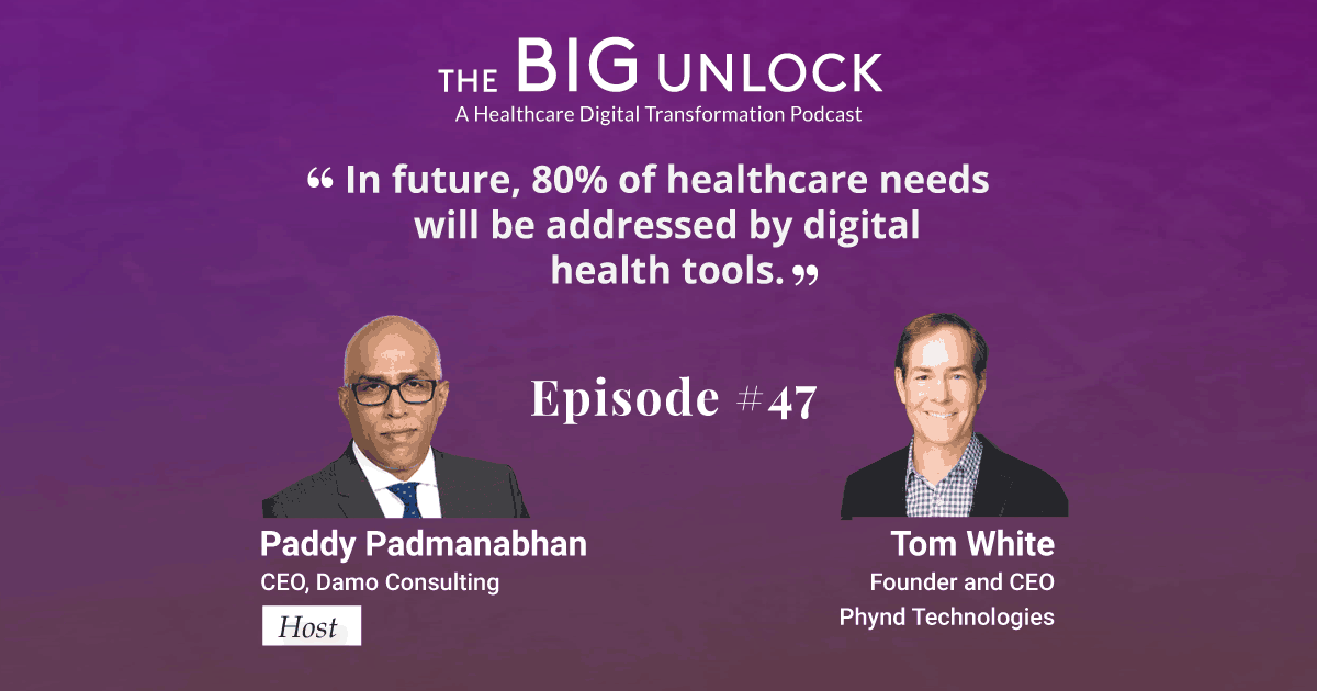 In future, 80% of healthcare needs will be addressed by digital health tools.
