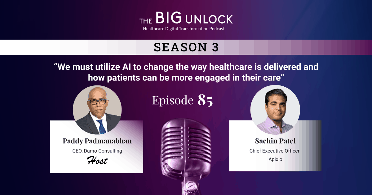 We must utilize AI to change the way healthcare is delivered and how patients can be more engaged in their care
